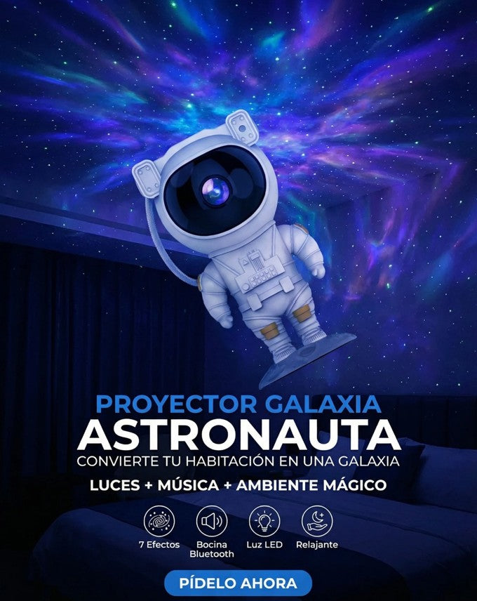 AstroGlow Speaker™ Astronauta, proyector y Bocina