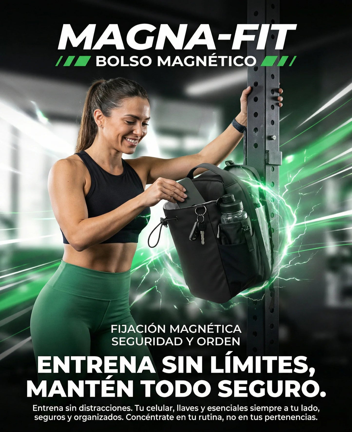 MagnaFit® Bolso Magnetico para Gym