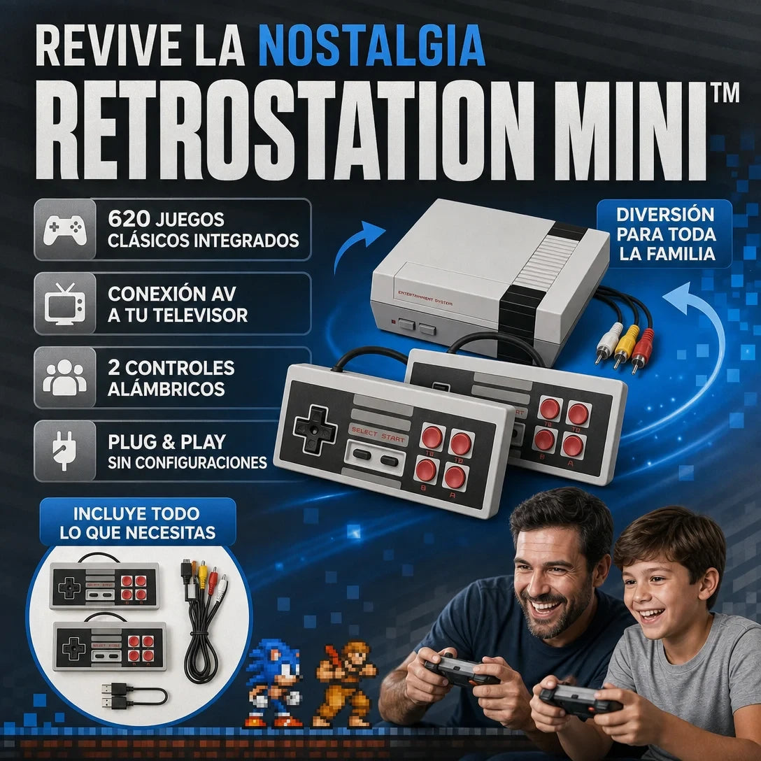 RetroStation Mini™ – 620 Juegos Retro