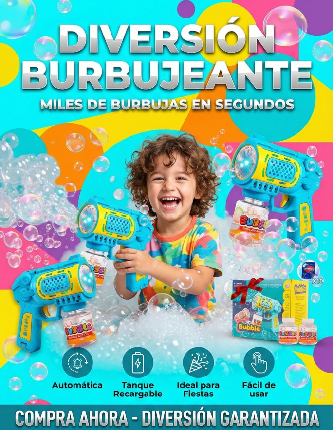 Pistola De Burbujas Bubble Gum®