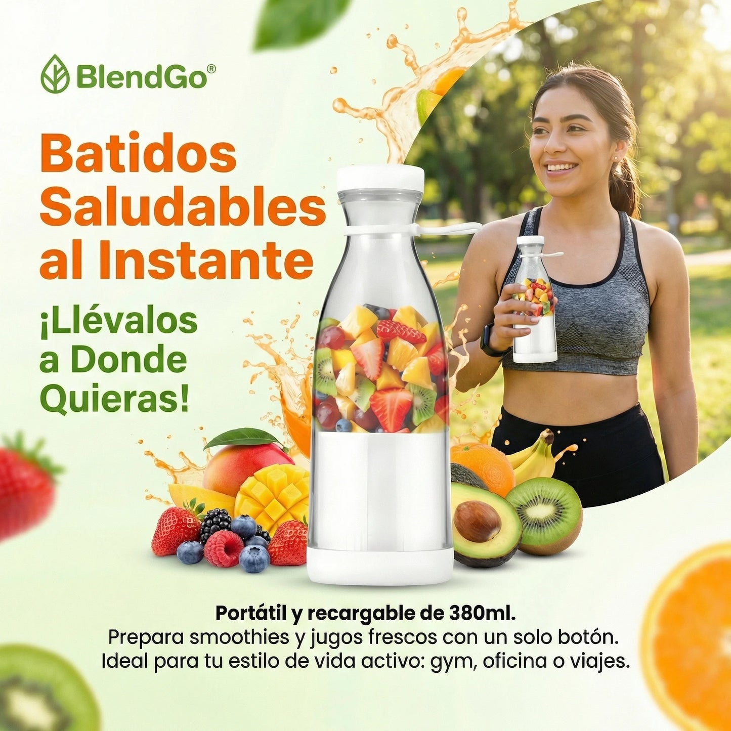 BlendGo® Licuadora Portatil