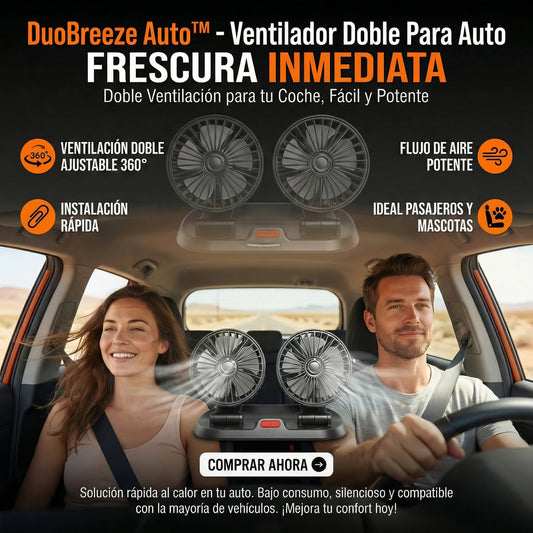 DuoBreeze Auto™ - Ventilador Doble Para Auto