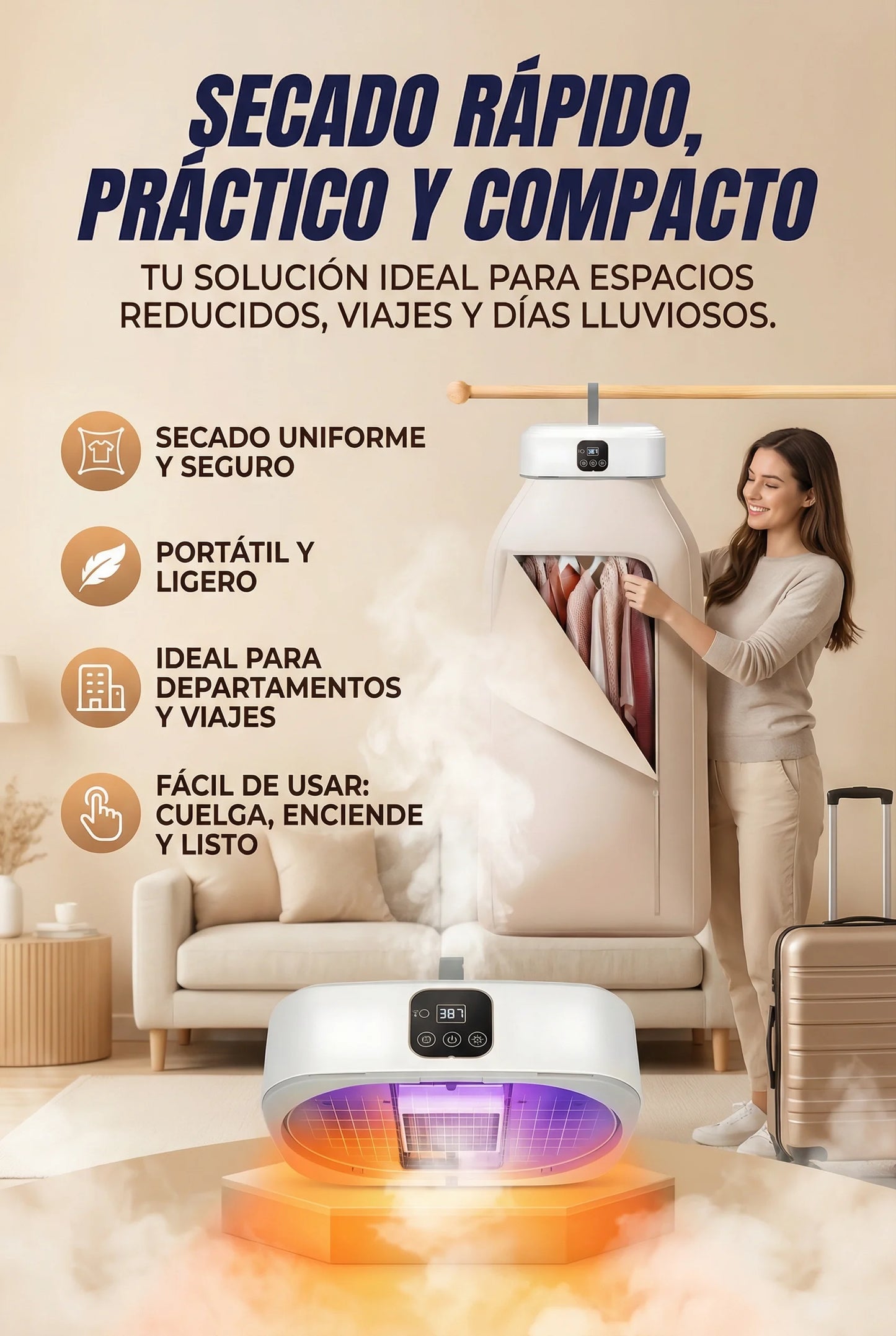 DryGo™ Mini Secadora Portátil