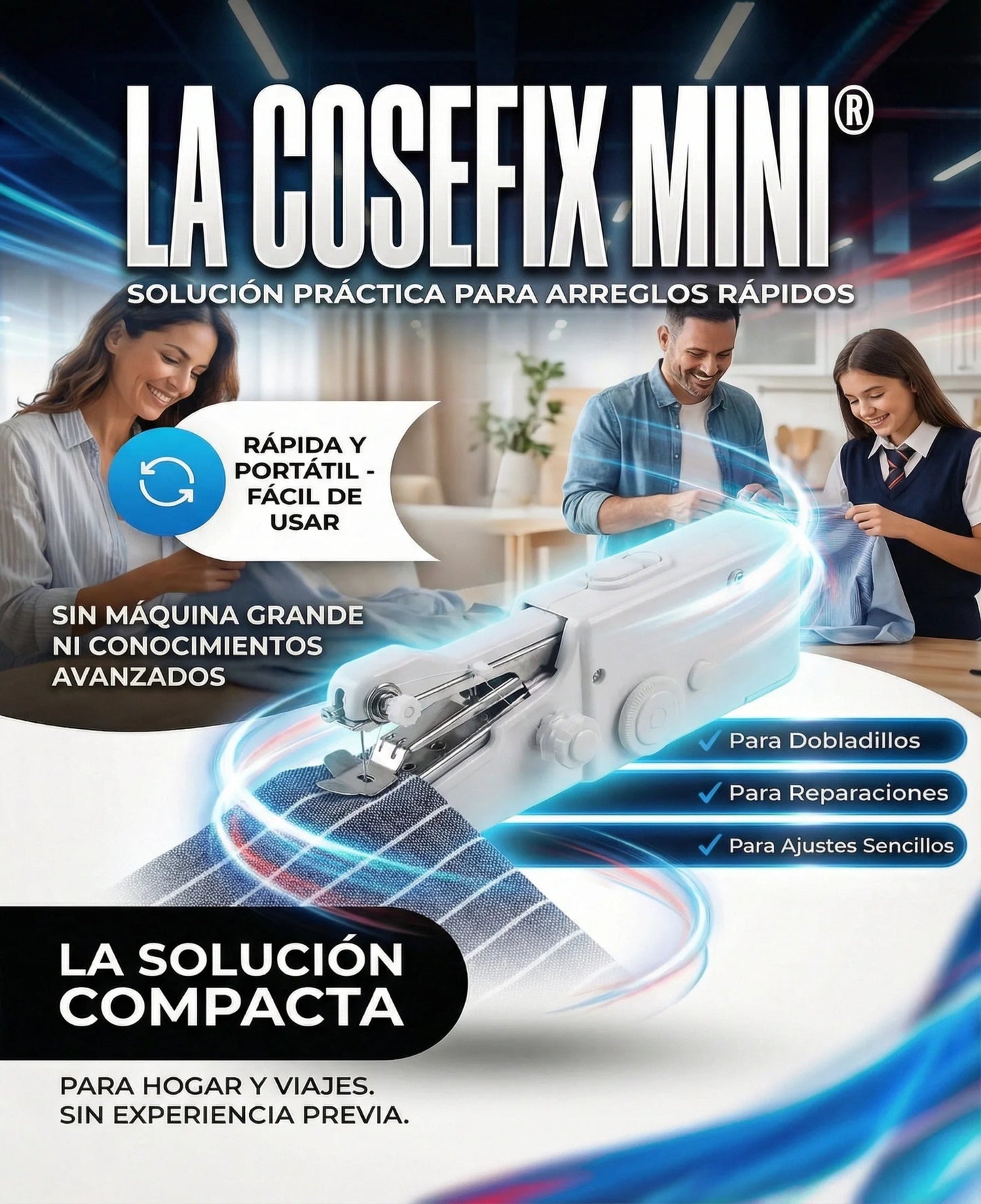 CoseFix Mini® Máquina de Coser Portátil